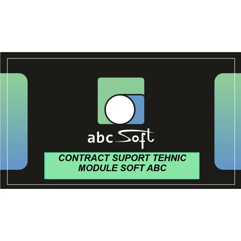 Contract de Suport Tehnic Module Soft ABC - 1 an